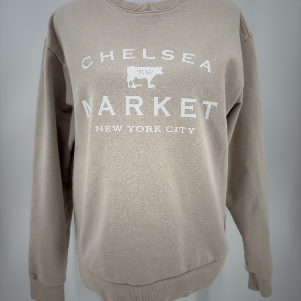Chelsea‎ Market New York City Crewneck Sweatshirt - Taupe